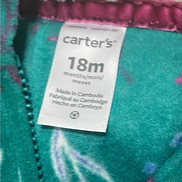 Carter’s 3Pc hoodie fleece jacket, pink onesie , gray leggings 
NWT - Picture 5 of 7